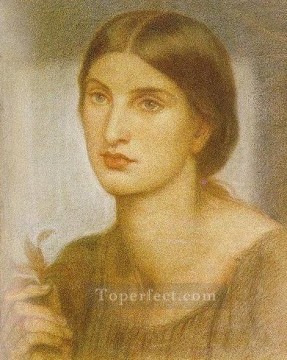 Study of a Girl Pre Raphaelite Brotherhood Dante Gabriel Rossetti Oil Paintings